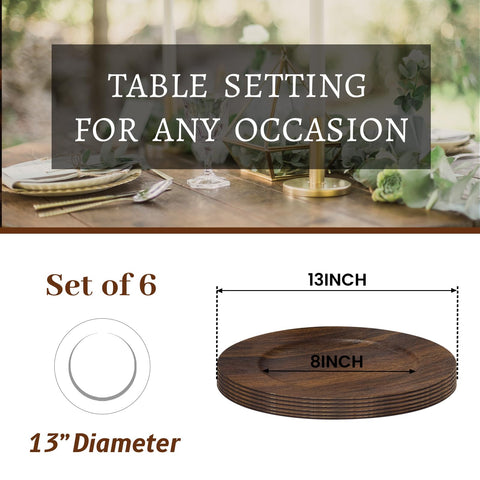 MAONAME wedding charger set adds elegant base for formal place settings