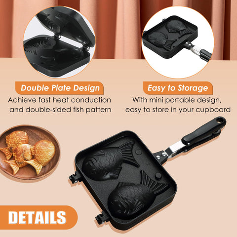 MAOPINER Taiyaki fish-pattern mold showcases iconic motif