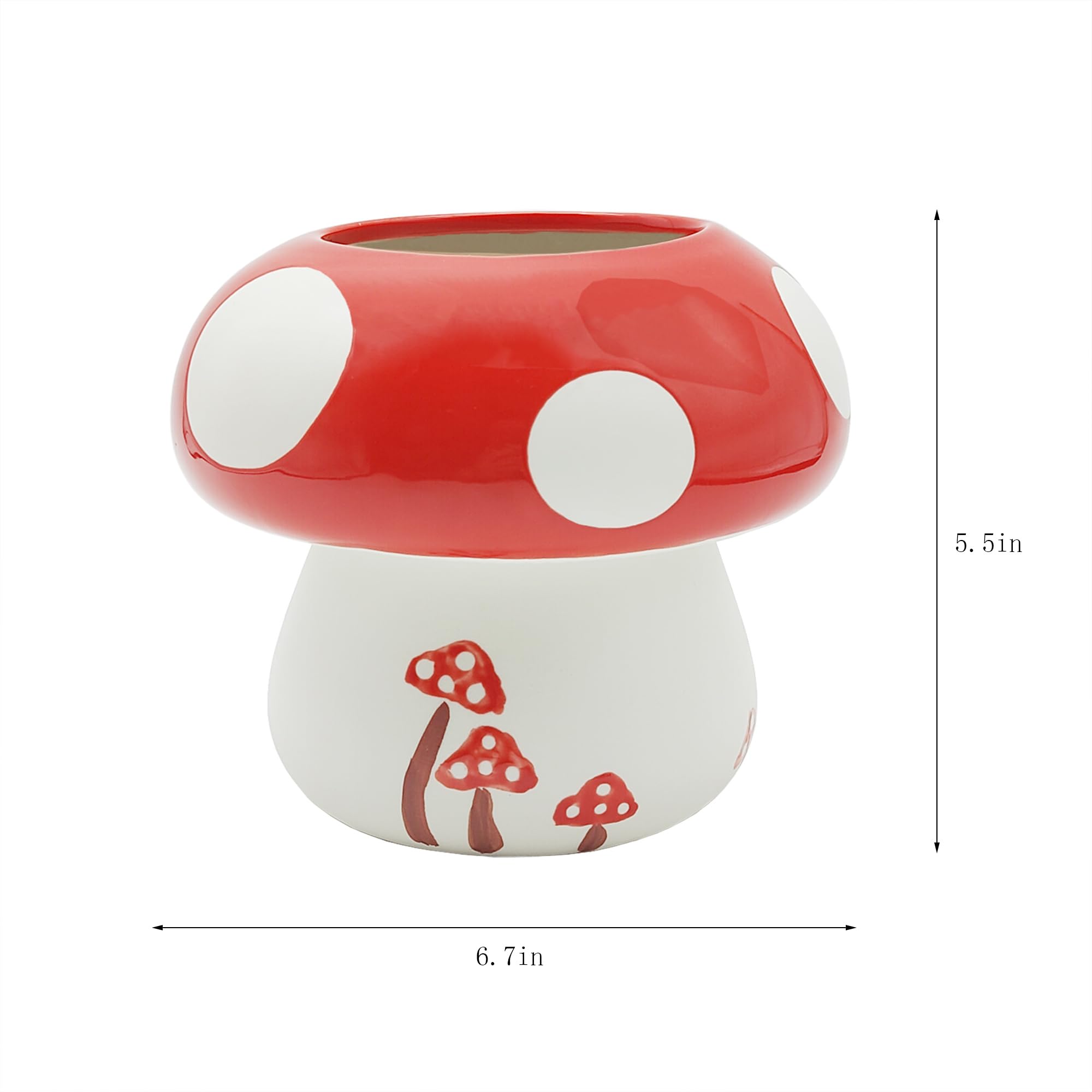 MaoYaMao mushroom utensil holder side view fits compact spaces while reducing clutter