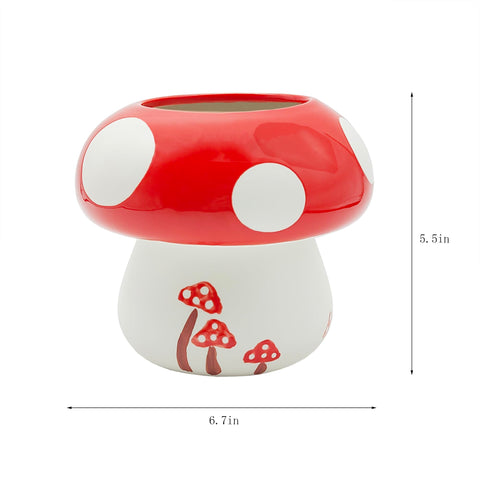 MaoYaMao mushroom utensil holder side view fits compact spaces while reducing clutter