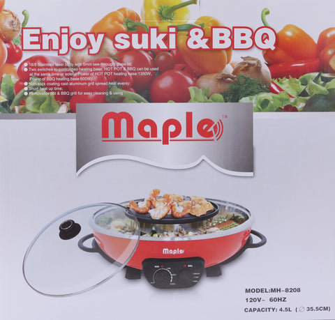 Maple Enjoy Suki easy plug-and-play setup for busy evenings.