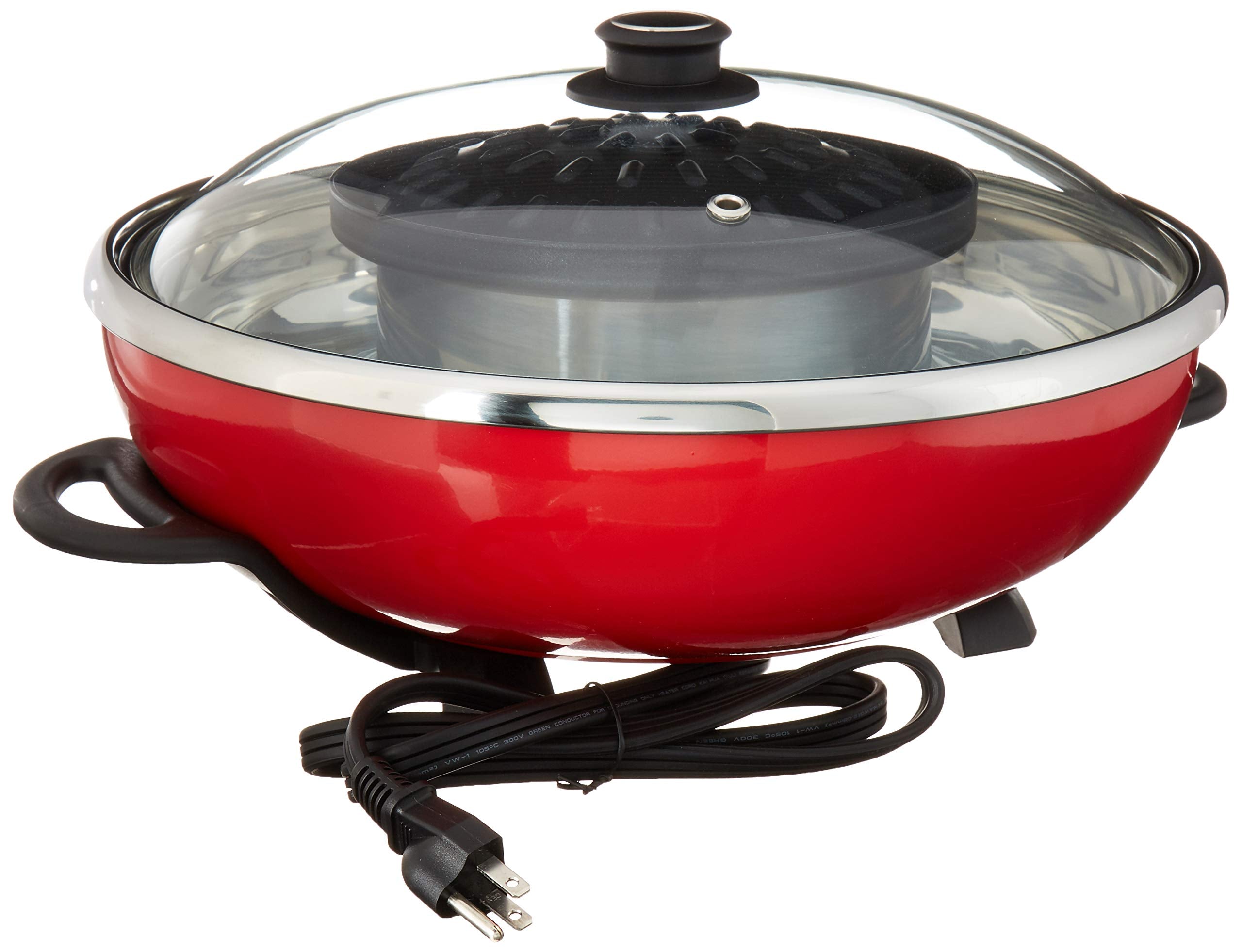 Maple Enjoy Suki separate temperature controls allow precise cooking.