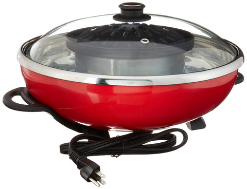 Maple Enjoy Suki separate temperature controls allow precise cooking.