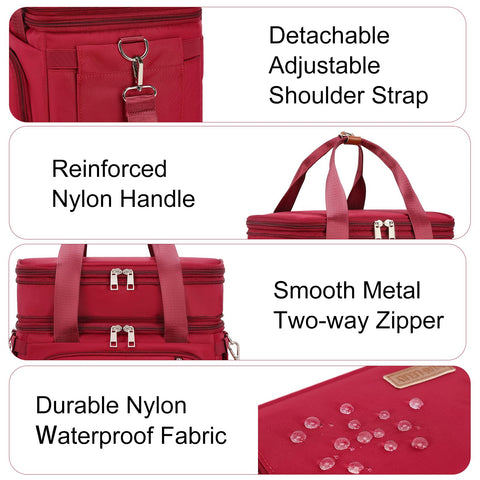 MAPLELILY bottom insulated compartment keeps meals fresh on the go
