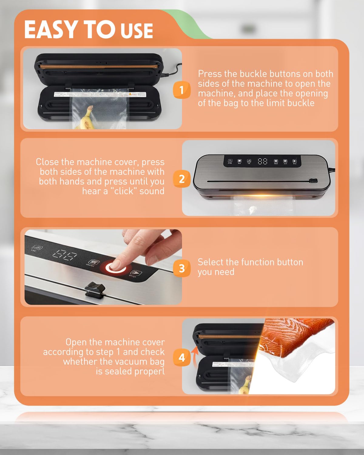 Maraiss vacuum sealer ideal for sous vide and garden harvests.