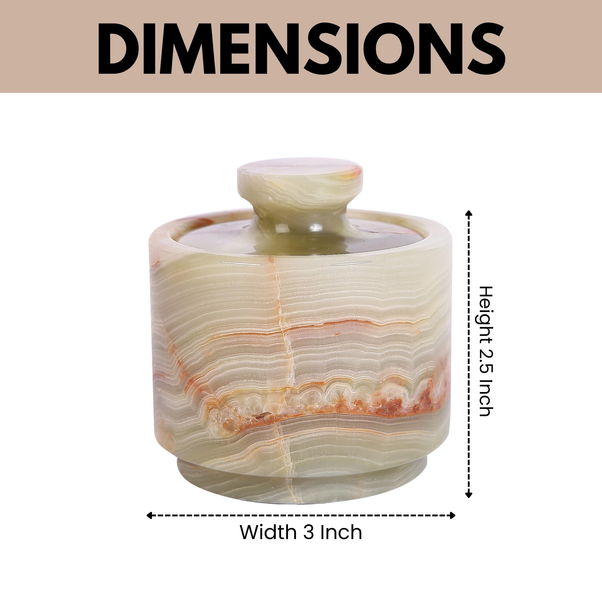 Marble Hives kitchen counter display illustrates easy reach for spices and seasonings.