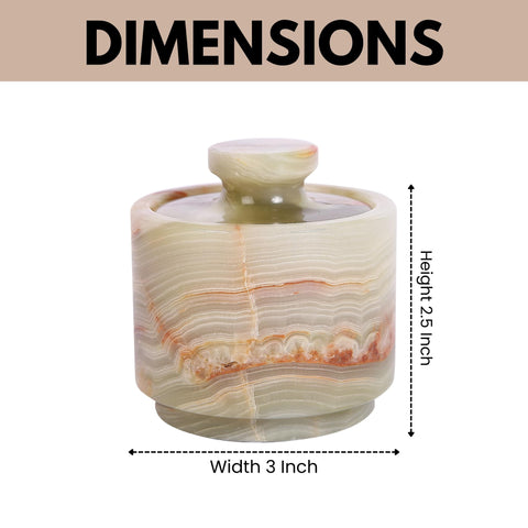 Marble Hives kitchen counter display illustrates easy reach for spices and seasonings.