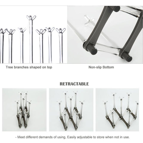 Marbrasse tree-branch top design keeps cups steady during air drying