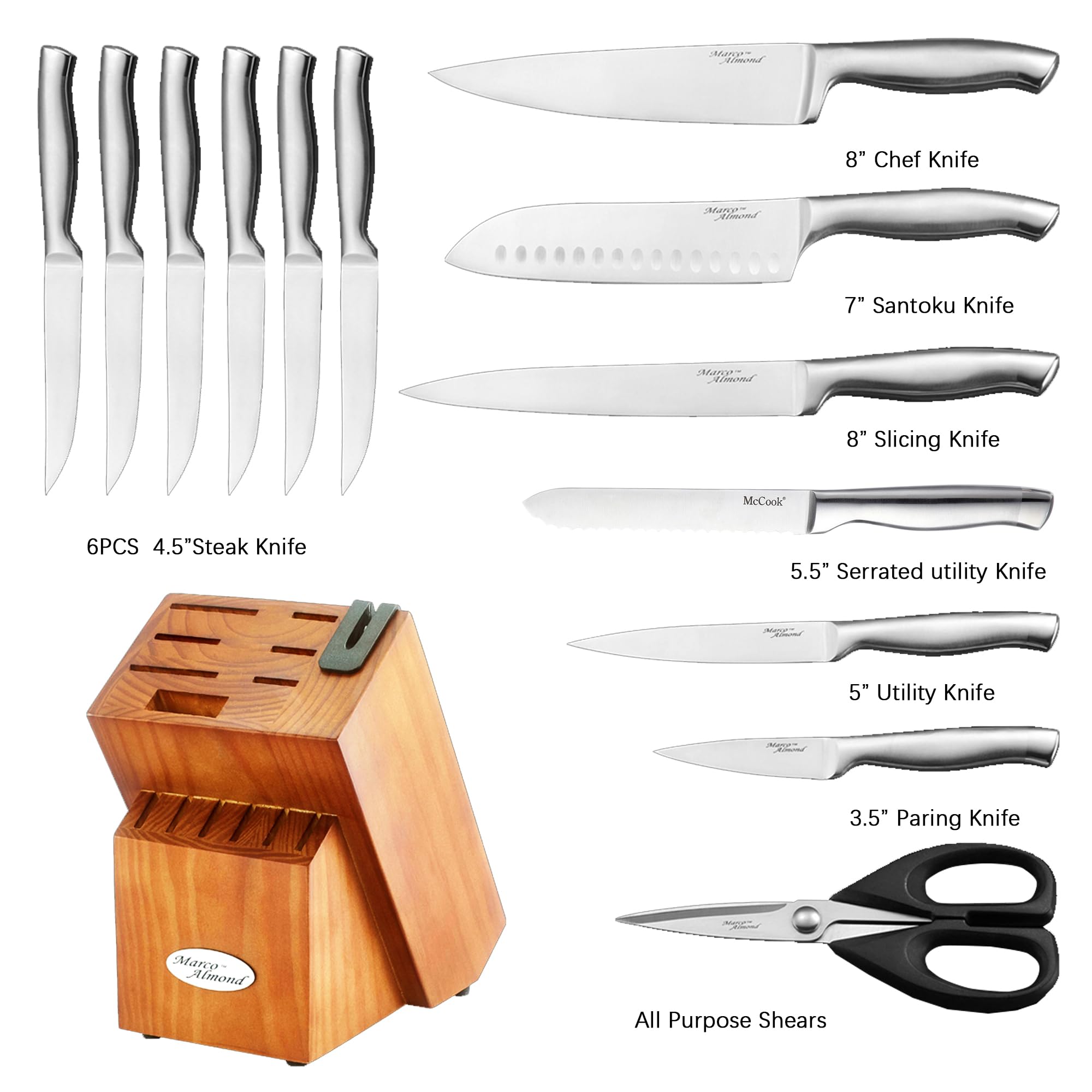 Marco Almond 8-inch chef knife delivers precise cuts for everyday cooking