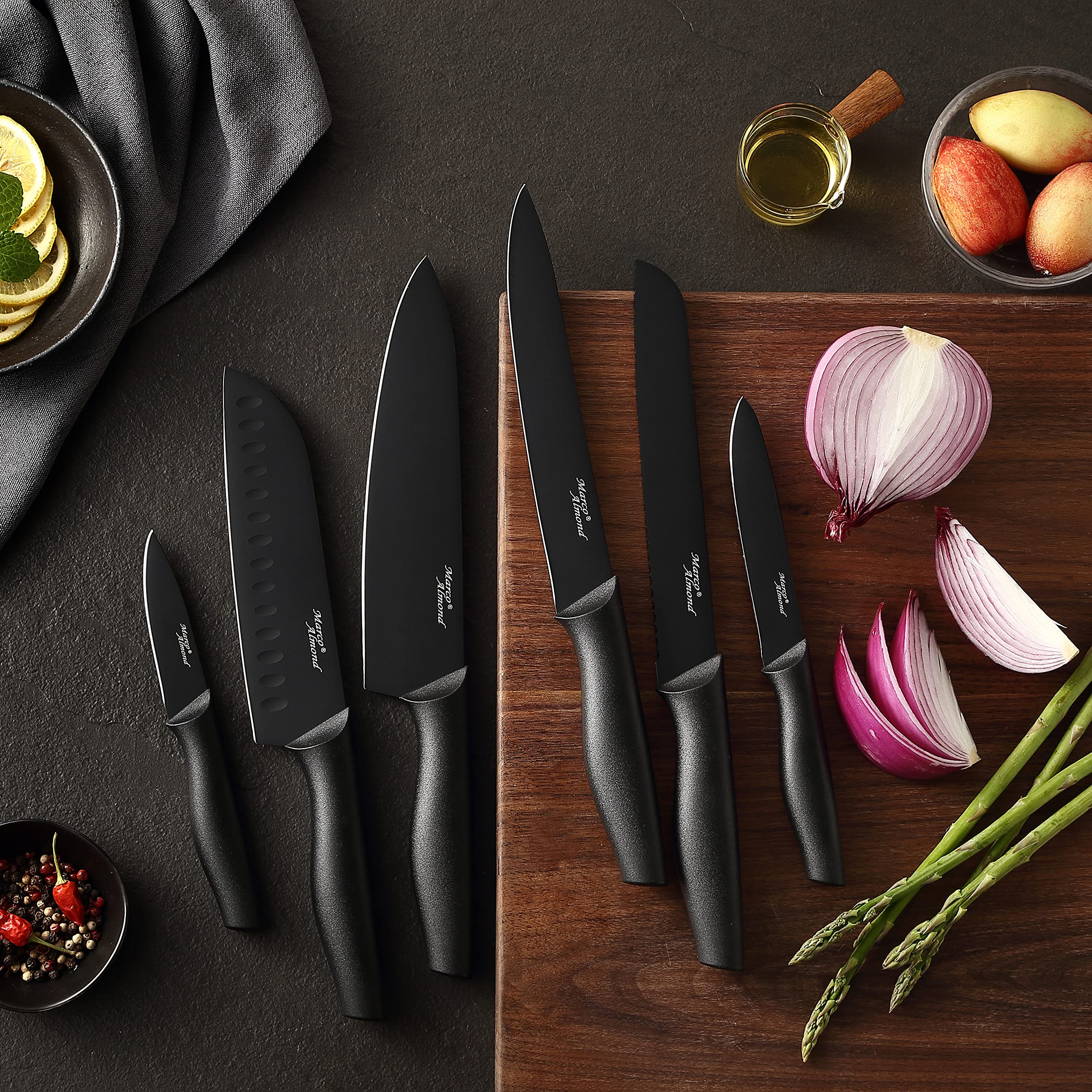 Marco Almond KYA38 ergonomic handle close-up for comfortable grip.