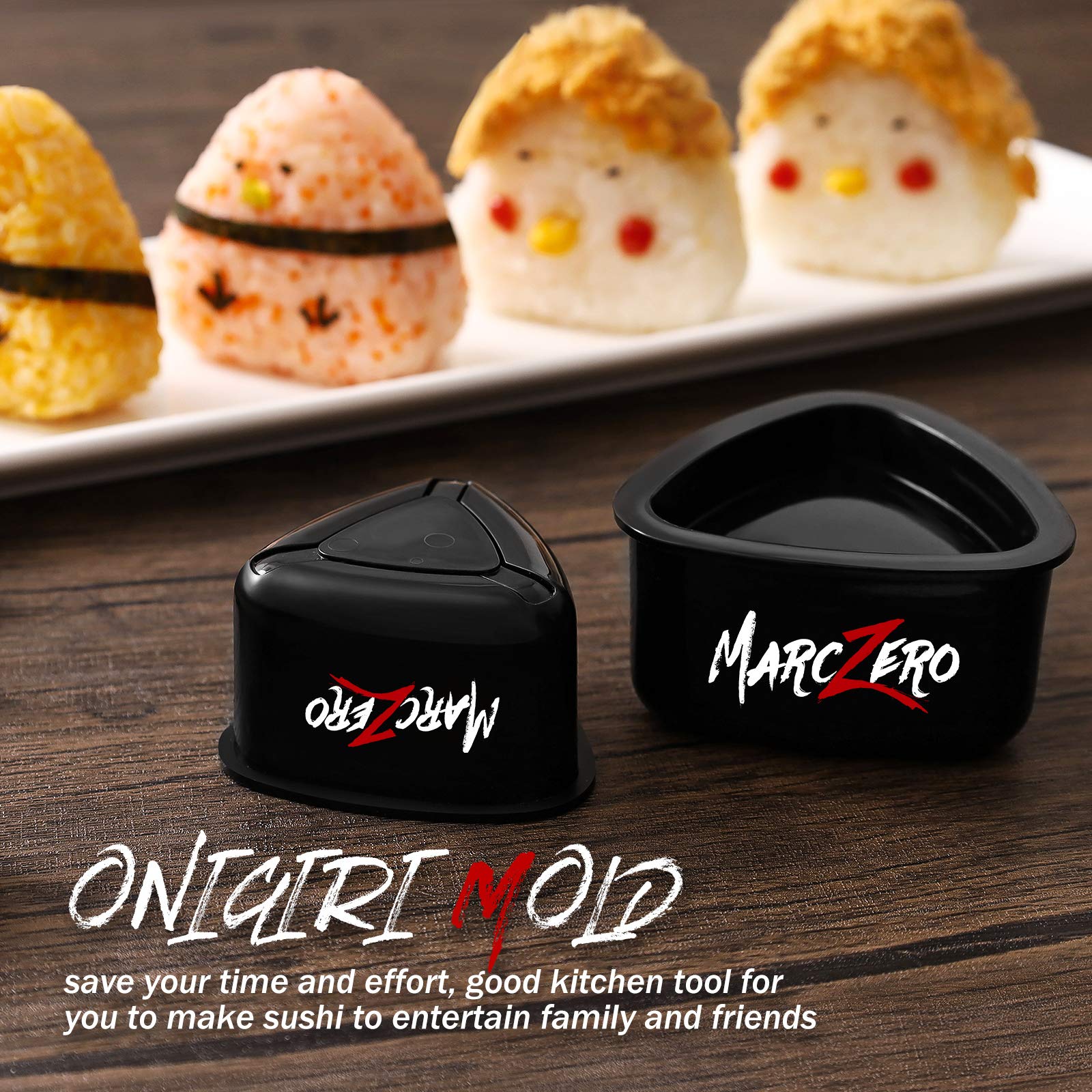 MarcZero rice spreader creates smooth layers for consistent rolls