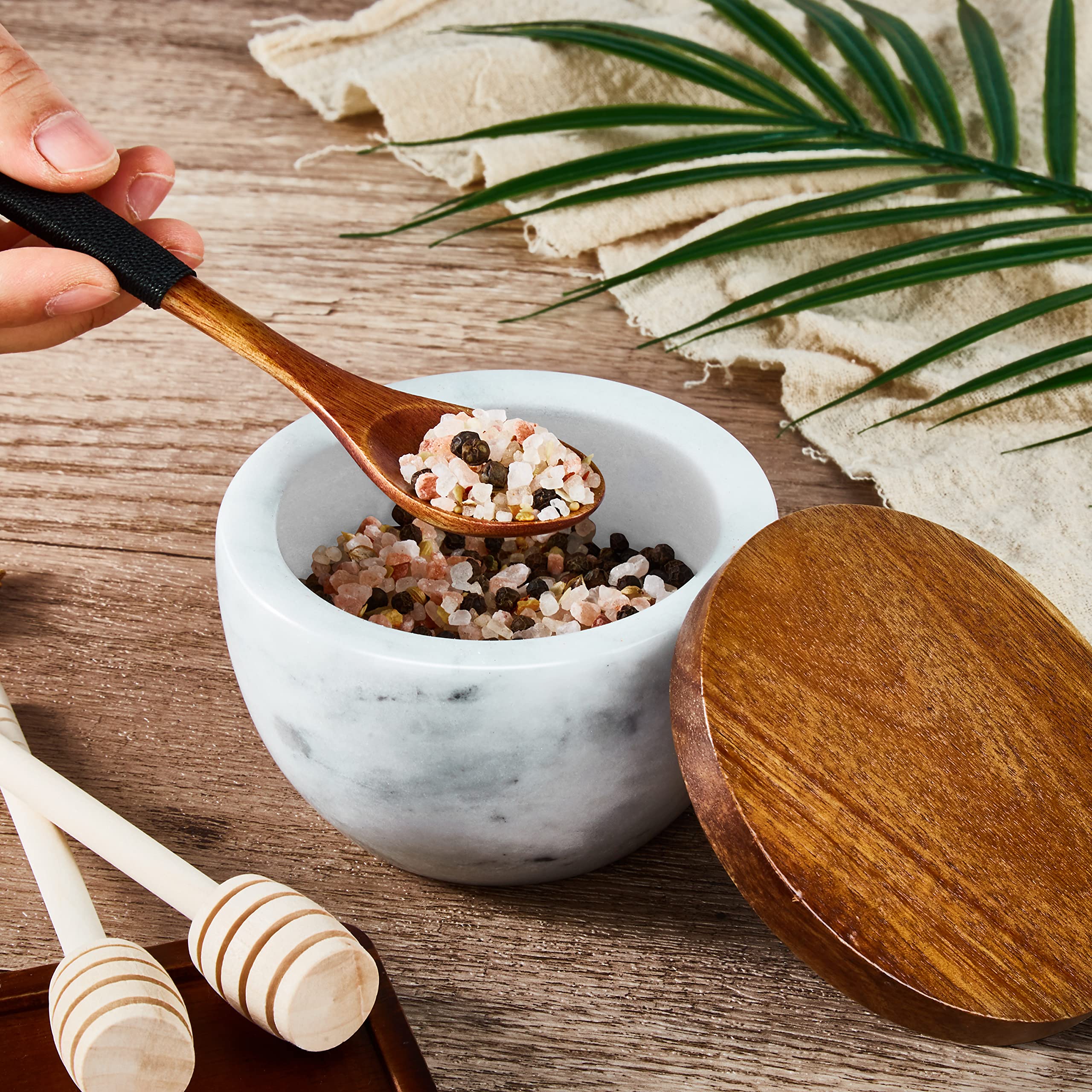 MarcZero spice-storage box keeps salt and spices within easy reach.
