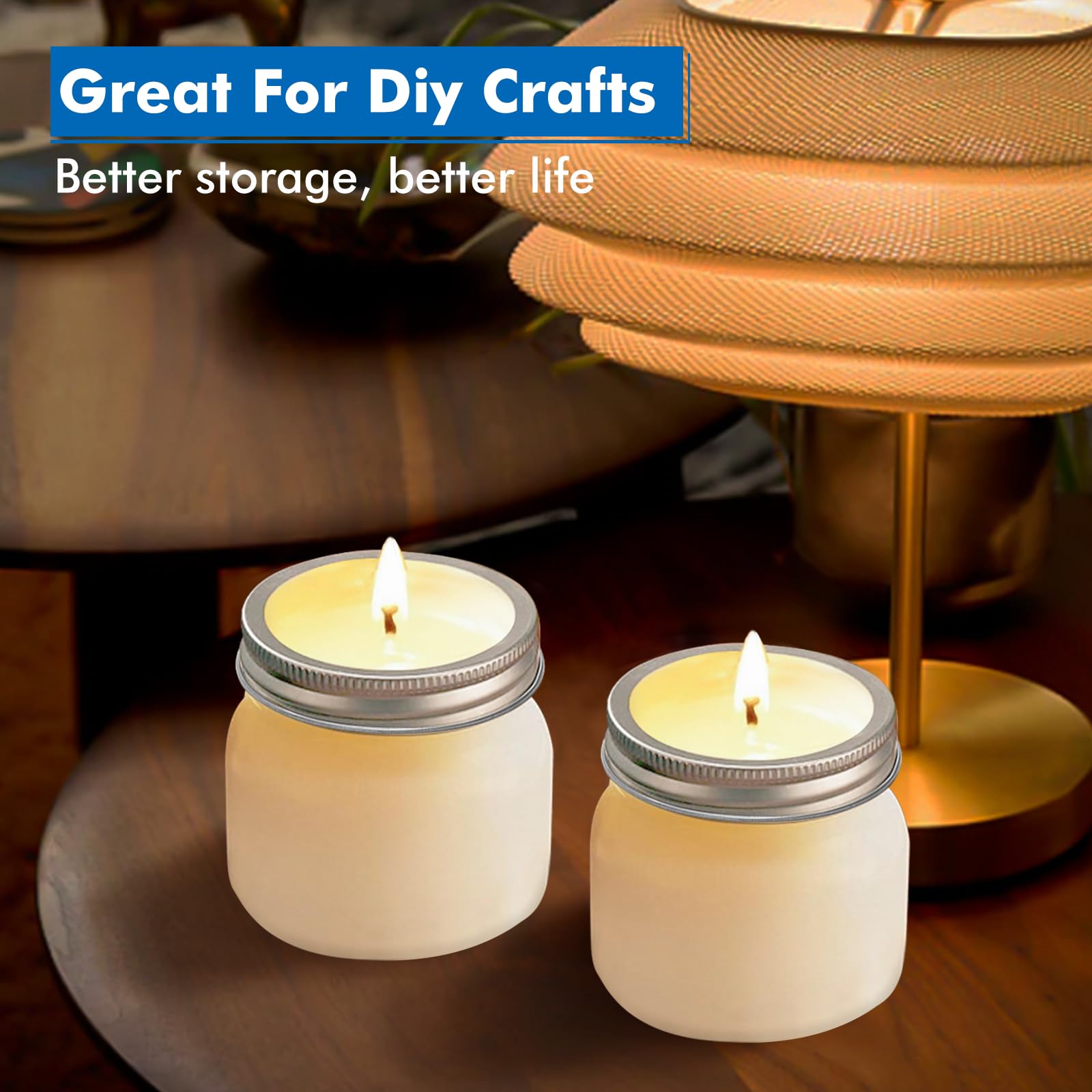 Maredash jars shown as candle jars with decorative appeal.
