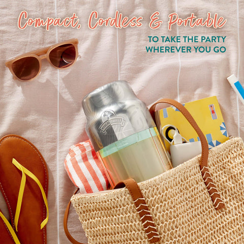 Margaritaville Maui BPA-free Tritan construction highlights durability and water resistance.