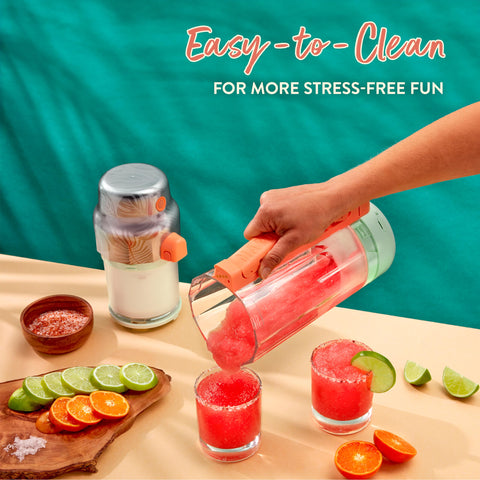 Margaritaville Maui one-touch operation simplifies blending frozen treats.