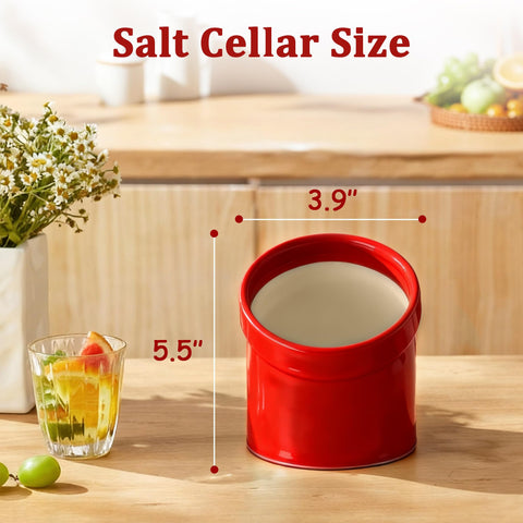 Marketty Salt Pig red glaze highlights durability and modern style