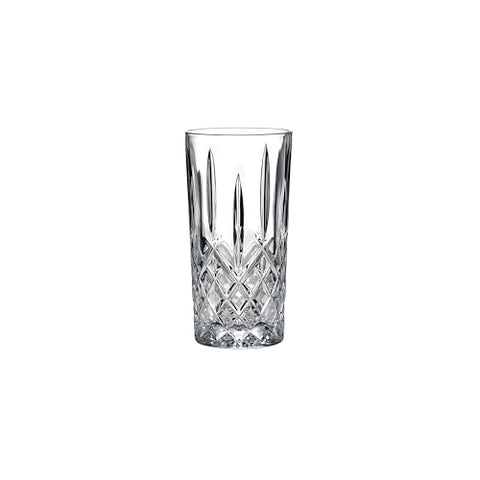 Markham highball glasses showcase timeless crystal-cut pattern for gin and tonics