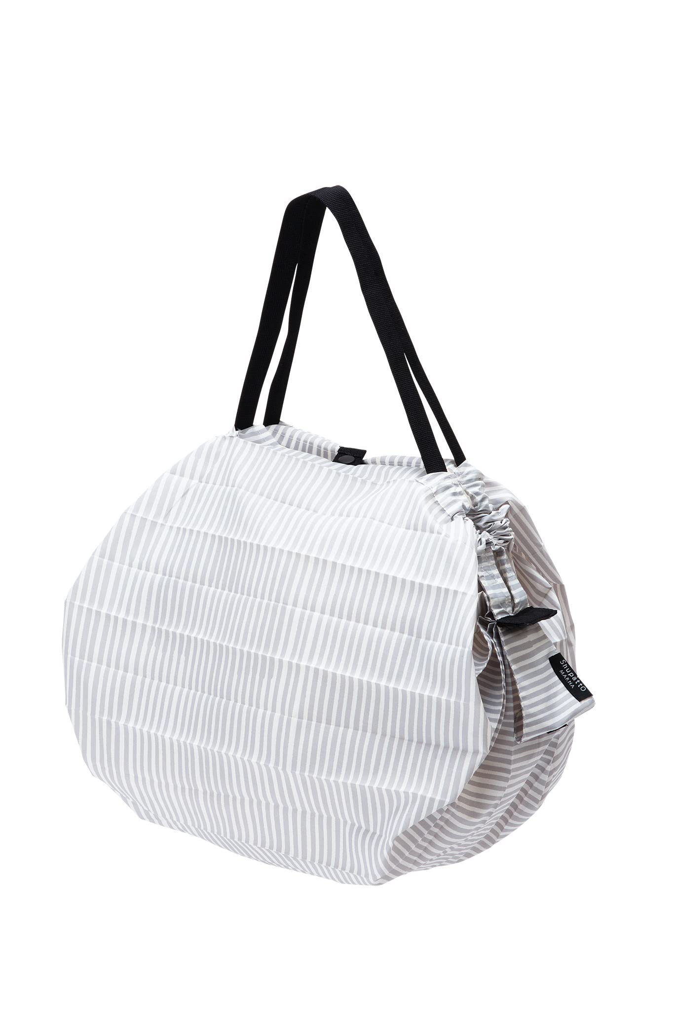 MARNA Shupatto large stripe compact bag ready for grocery runs and easy storage