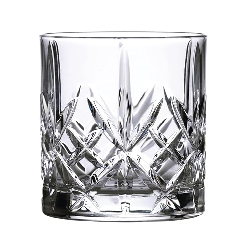 Close-up of Maxwell tumbler crystal cuts, vibrant light play, enhances sipping experiences.
