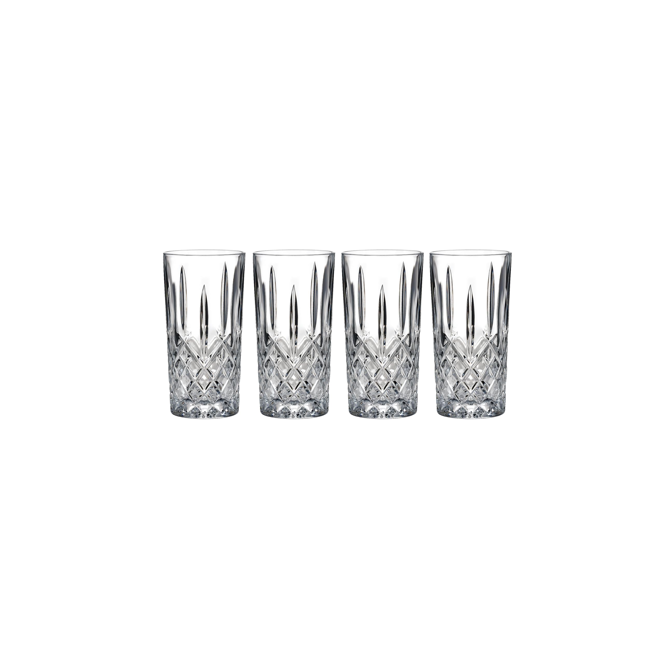 Marquis Waterford Markham highball glasses set of four with crystal-cut brilliance for entertaining