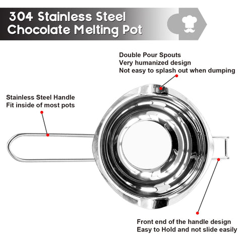 Marsheepy 1.5qt stainless steel pot on stove for versatile heating