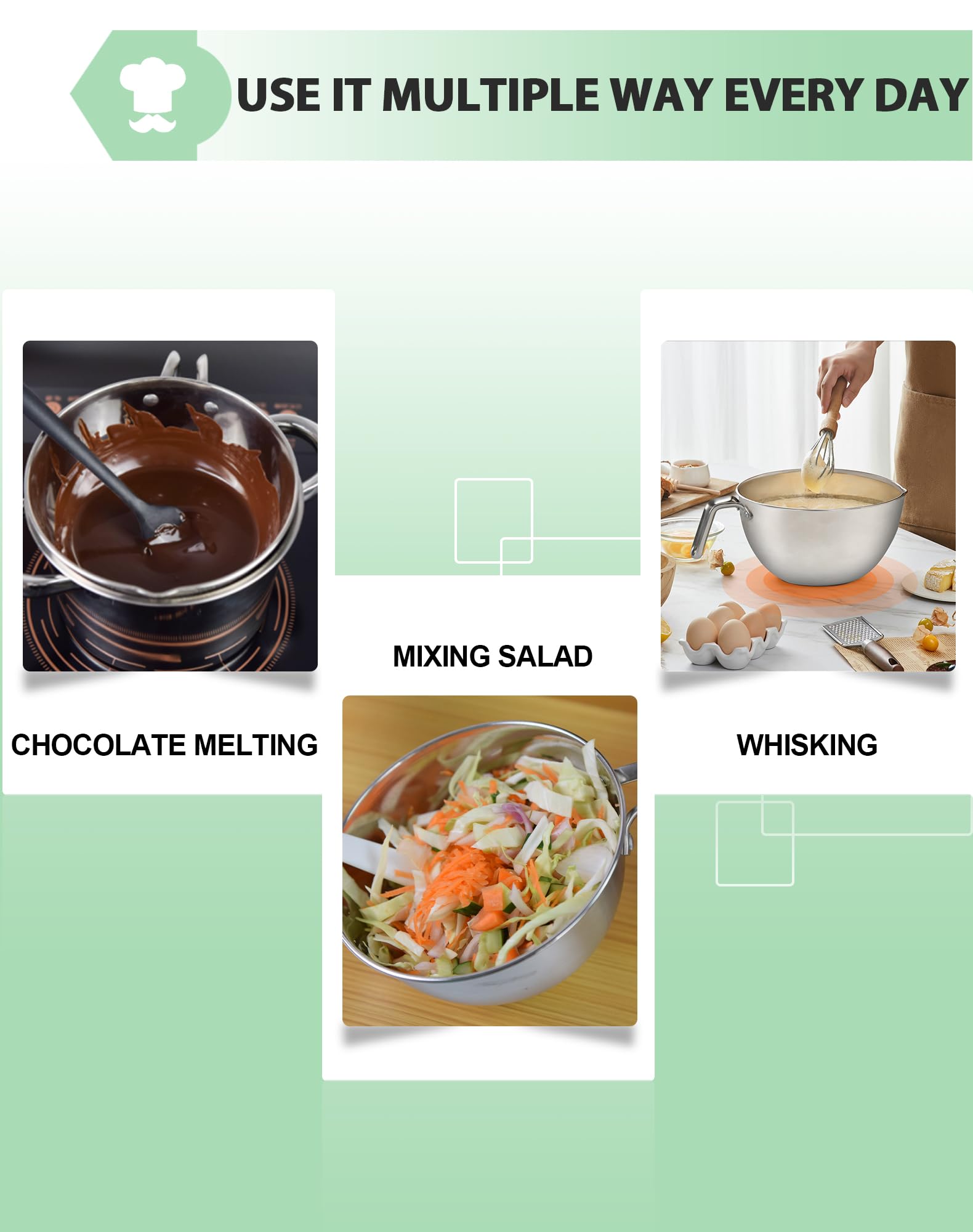 Marsheepy durable 304 stainless steel resists rust and corrosion over time.