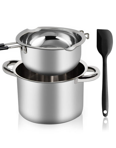 Marsheepy double boiler 1200ml pot for gentle chocolate melting and even heat