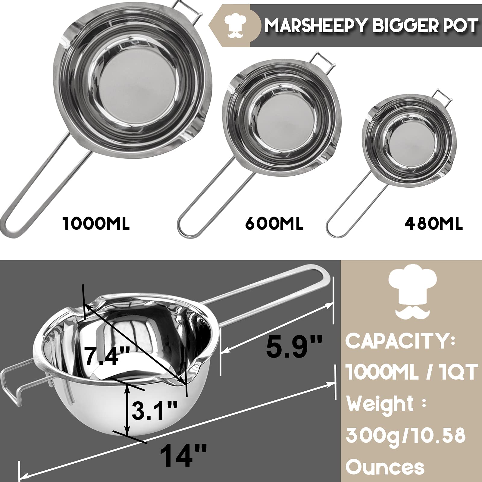 Marsheepy insulated-handle close-up highlights safe, comfortable grip.