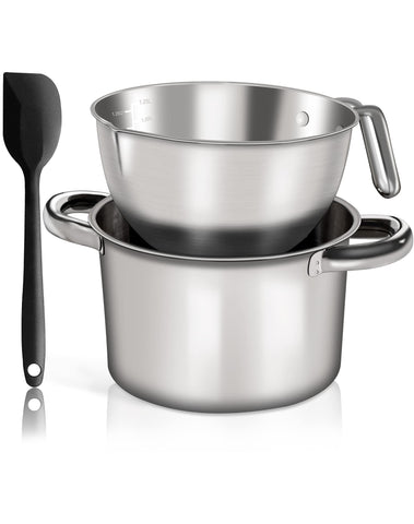 Marsheepy 4000ml stainless steel pot ready for stove, soups and pasta.