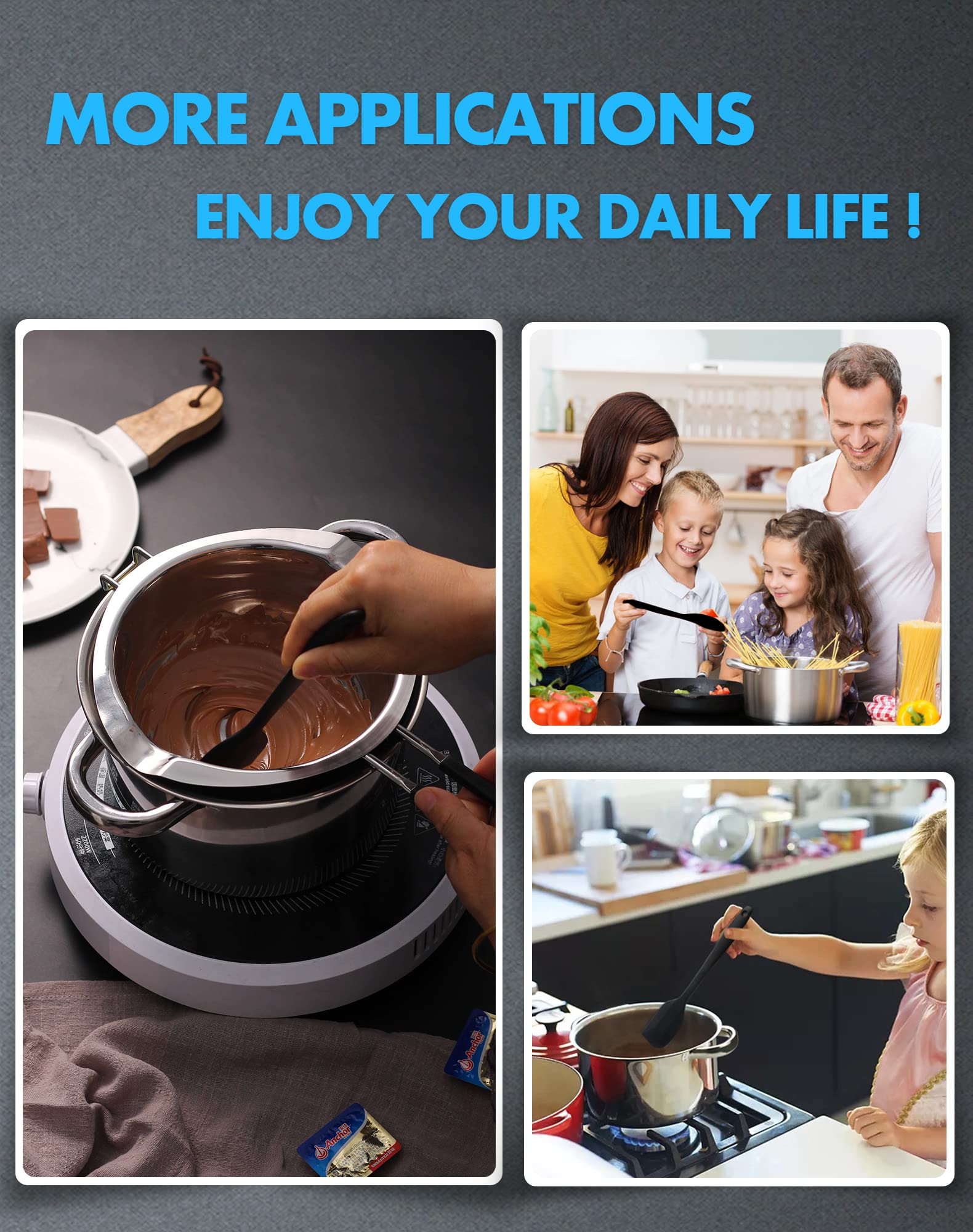 Marsheepy versatile pot set for candy, candles, wax, pasta, and more