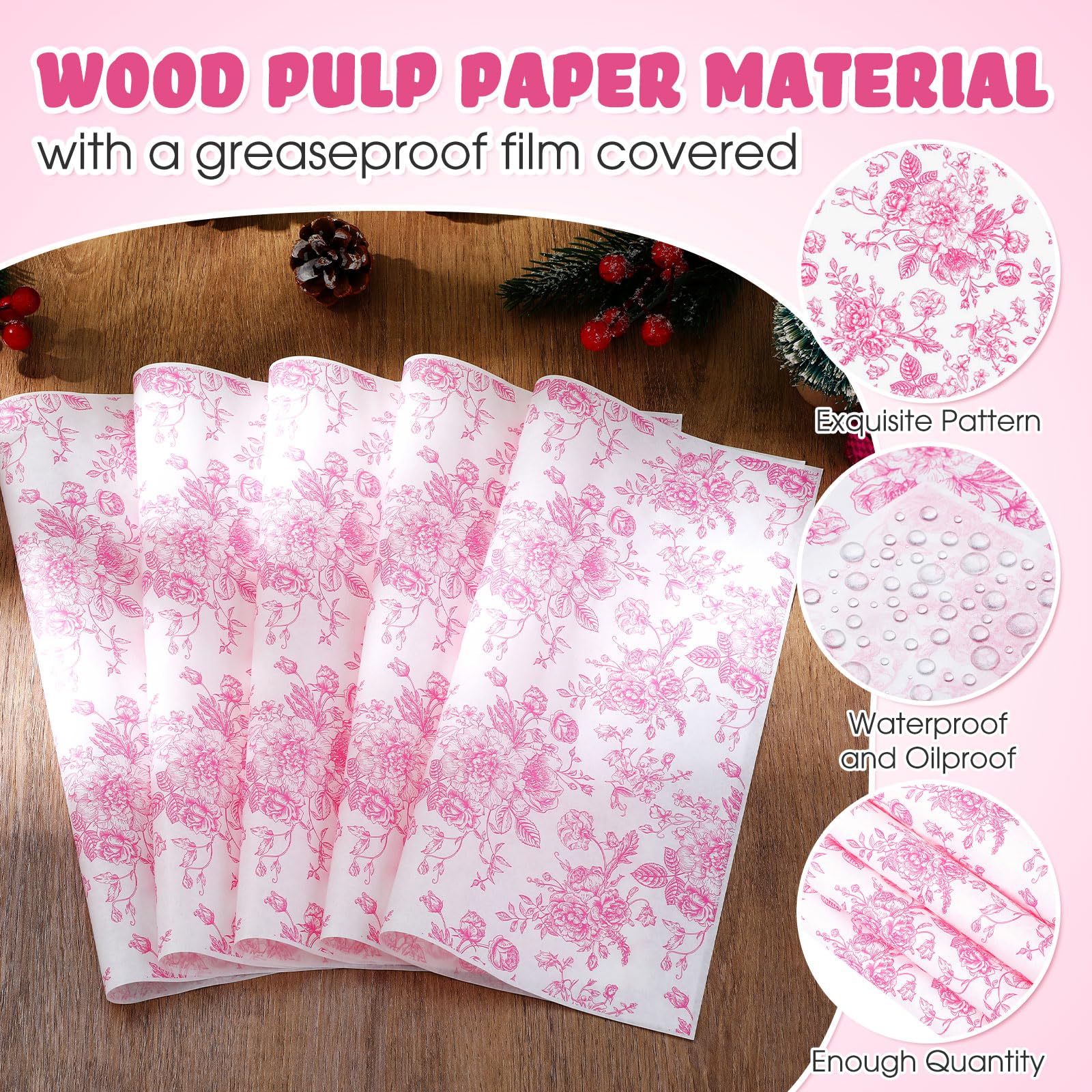 Marspark productive wrapping paper adds elegant touch to food presentation