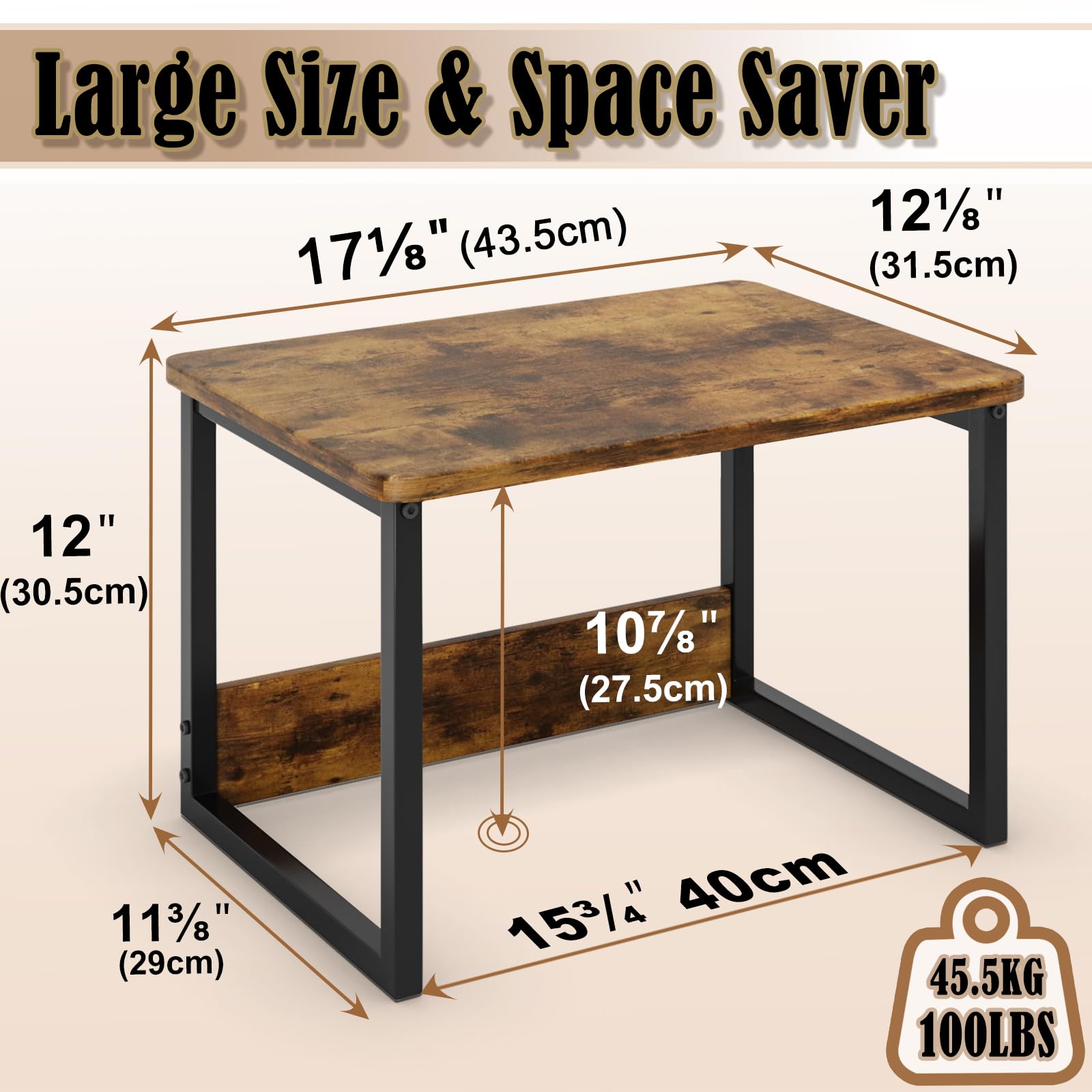 MARTY laptop-riser elevates the workstation for comfortable use.