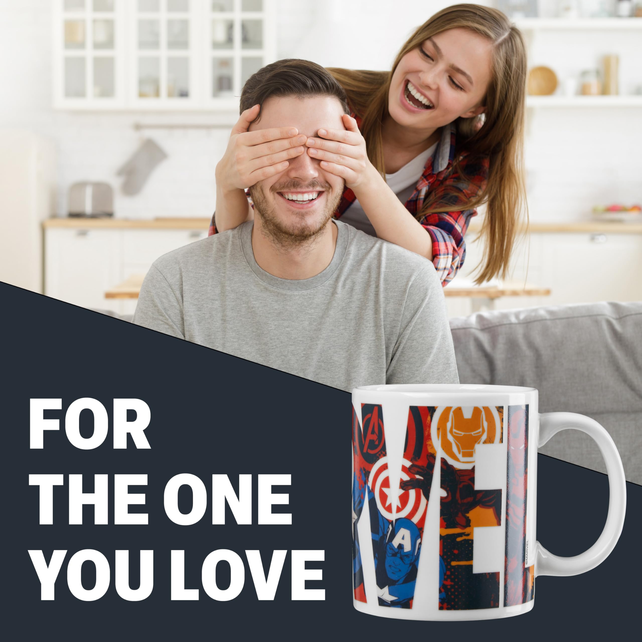 Marvel Coffee Mug gift box packaging ready for gifting on special occasions.