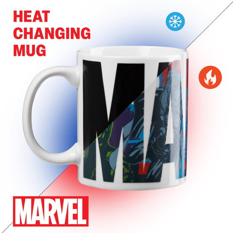 Marvel Coffee Mug official merchandise badge emphasizes authenticity and collector value.