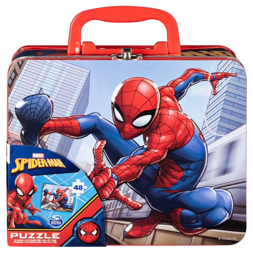 Marvel Spiderman lunch tin box ready for kid's meals and discoveries.