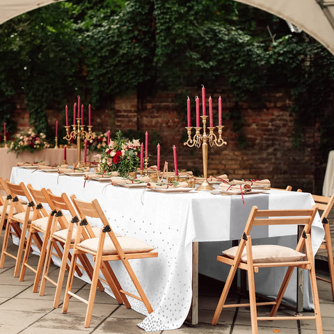 MASHAN 8-piece set fits tables for 8–10 guests.