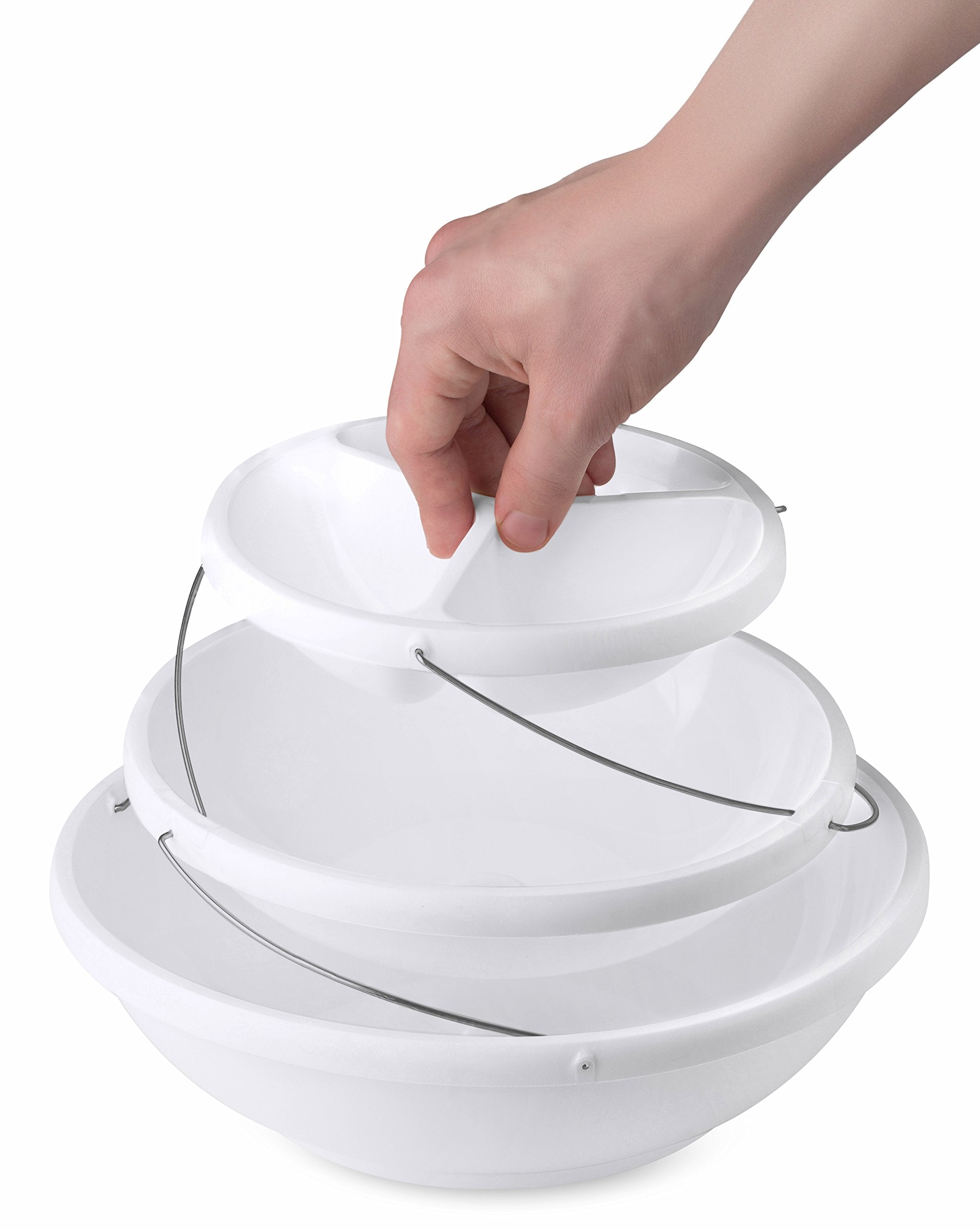 Masirs serving bowls ready for chips and pretzels at a gathering