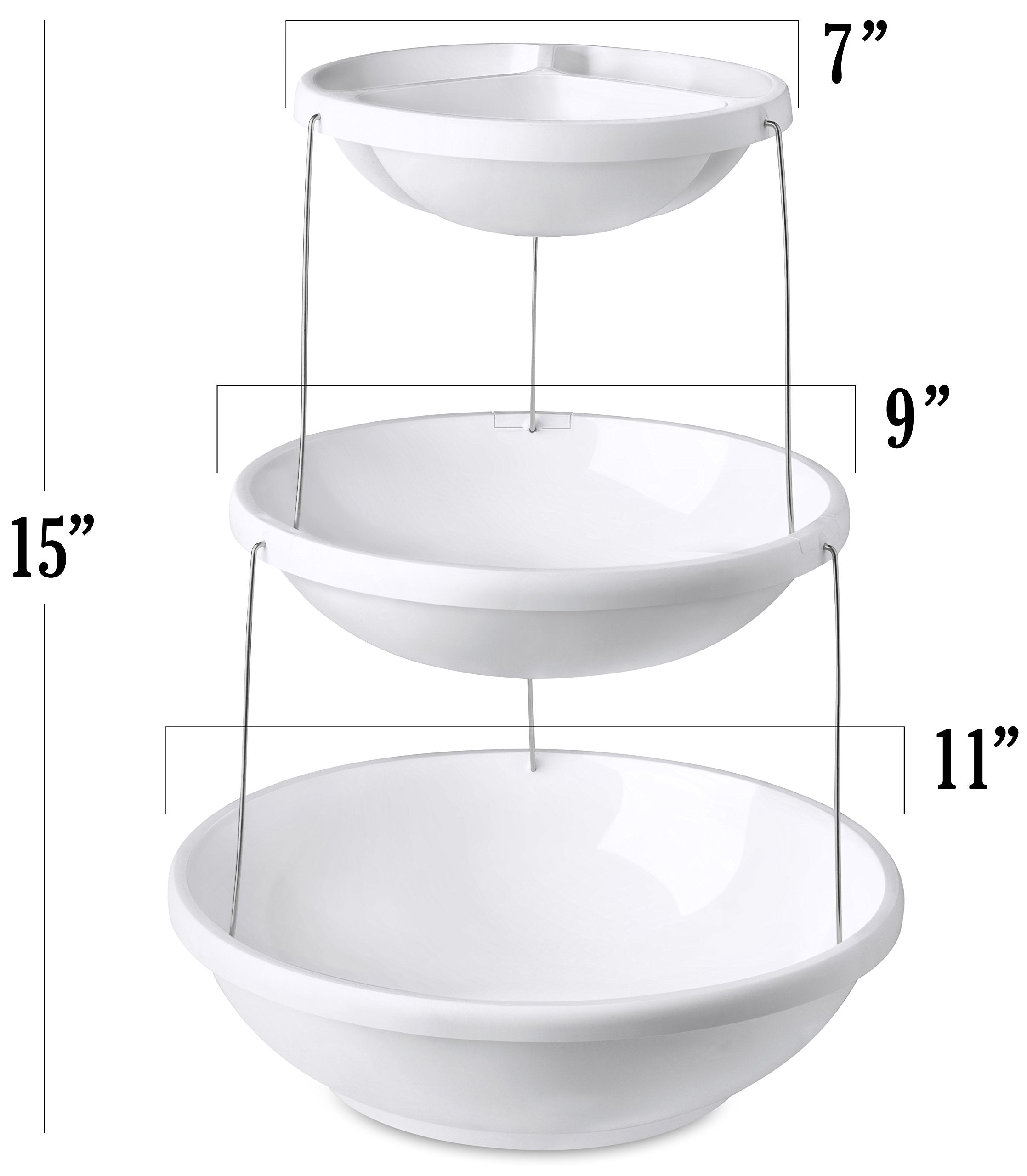 Masirs top bowl with three sections for dips, nuts, and candies