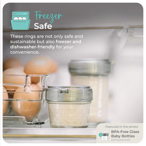 Mason Bottle plastic ring BPA-free for safe use with jars and foods.