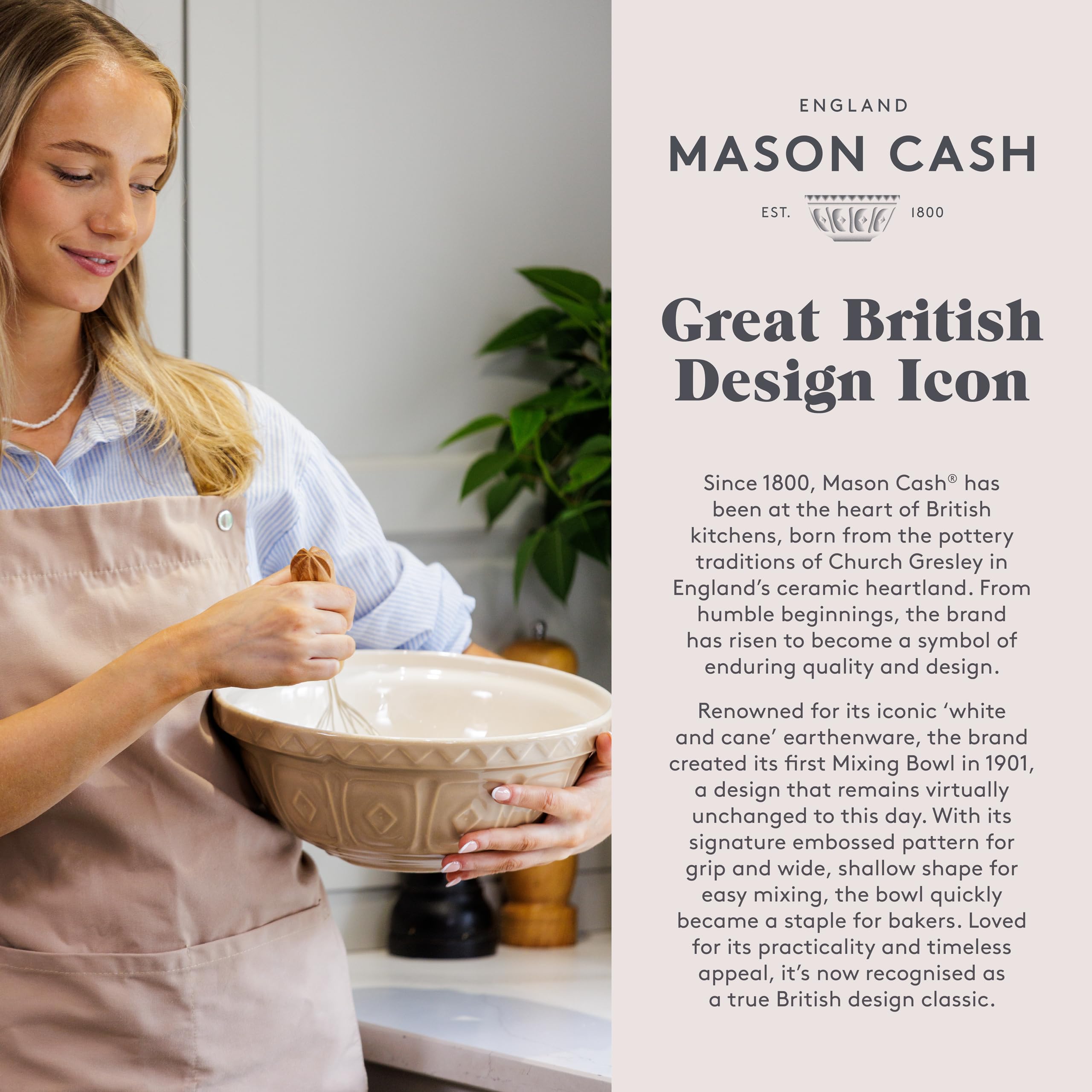 Mason Cash keeps garlic fresh longer with airflow