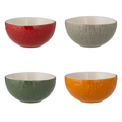 Mason Cash In the Forest gray owl bowl for precise batter prep and serving.
