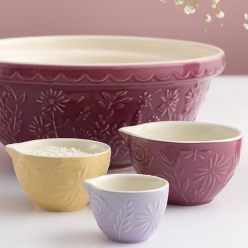 Mason Cash In The Meadow embossed florals highlight elegant kitchen details.