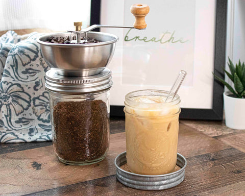 Mason Jar Lifestyle adjustable grind-size gear shows precise control for your preferred beans.