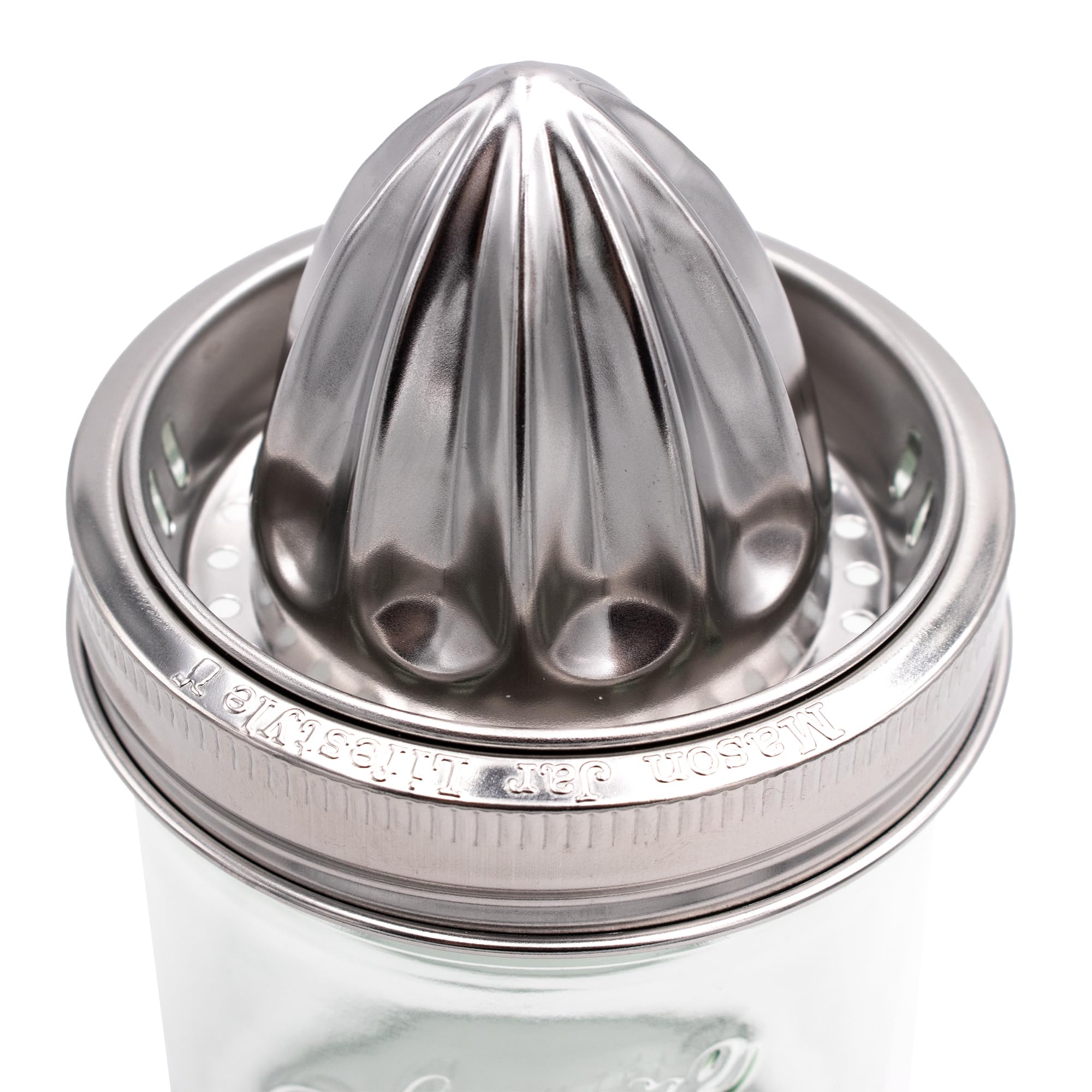  BPA-free stainless steel lid for plastic-free juice prep