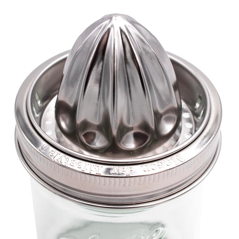  BPA-free stainless steel lid for plastic-free juice prep