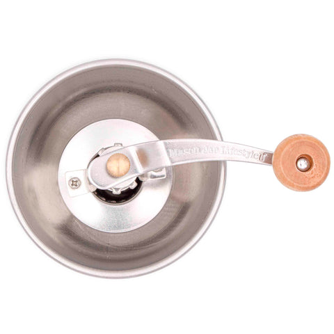 Mason Jar Lifestyle ceramic grinding burr delivers consistent results for spices or coffee.