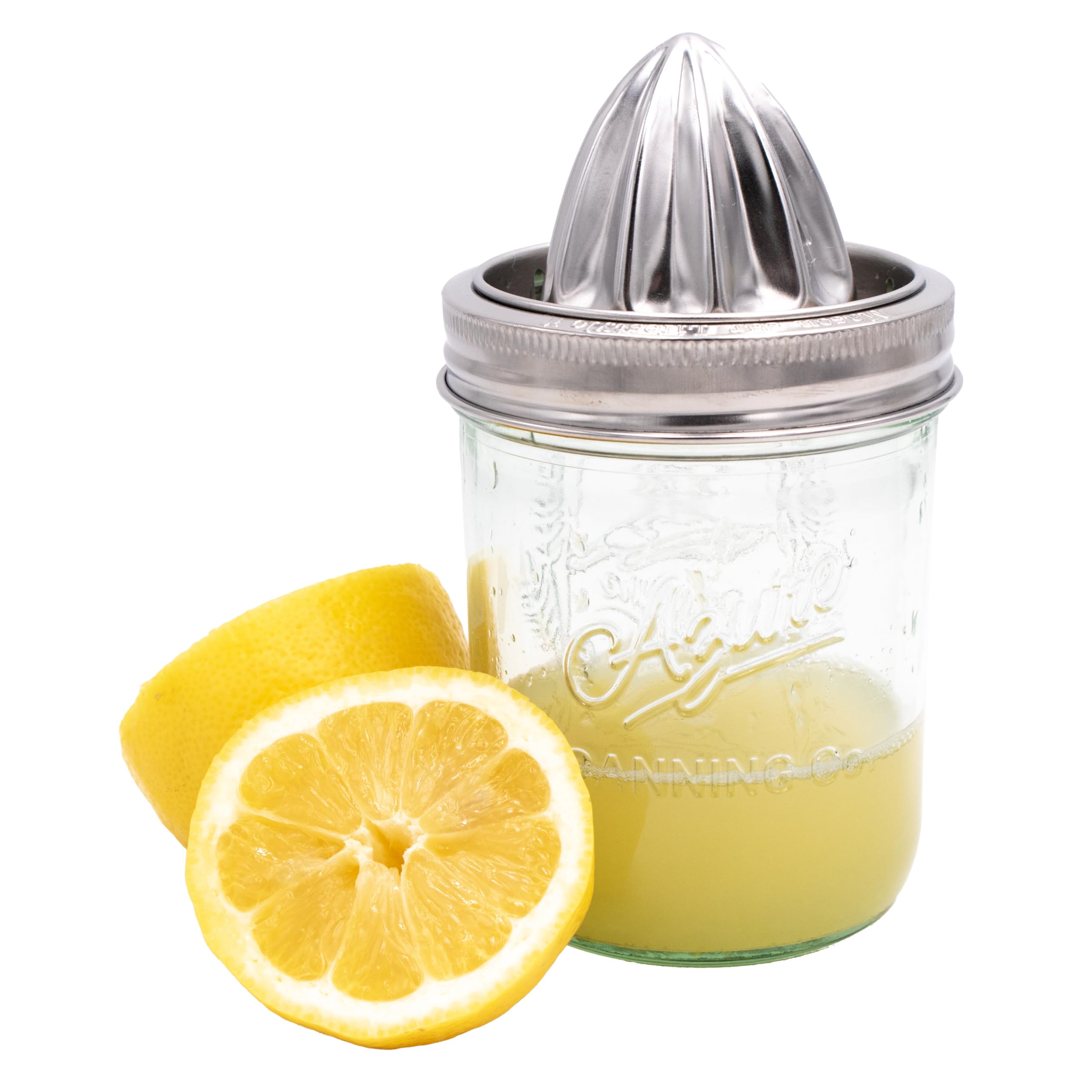 Gift-ready Mason Jar Lifestyle citrus juicer lid