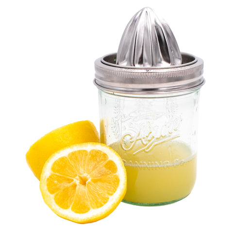 Gift-ready Mason Jar Lifestyle citrus juicer lid