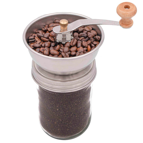 Mason Jar Lifestyle removable top and handle ready for easy gear adjustment.