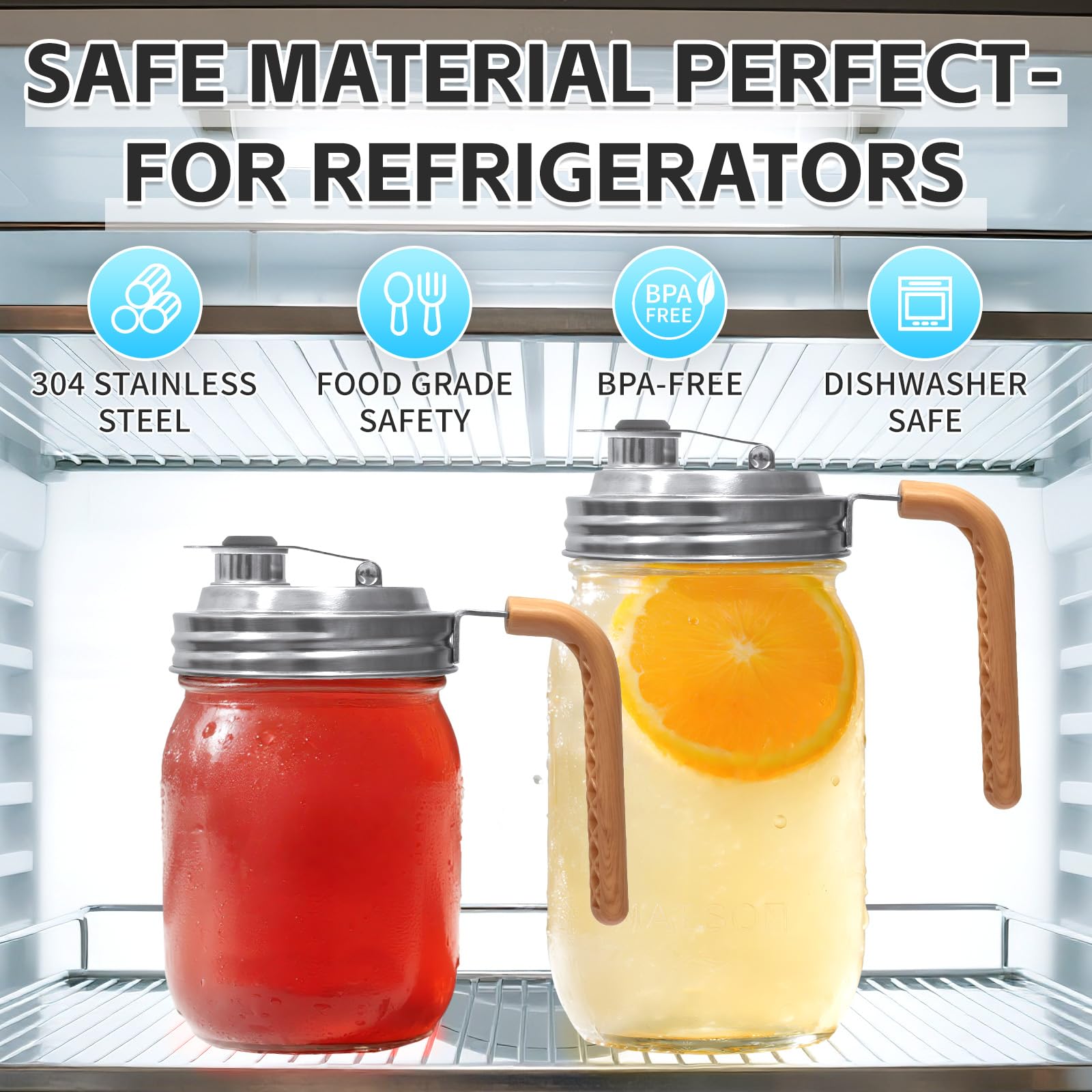 Stainless steel lid with airtight seal stays clean and stain-free.